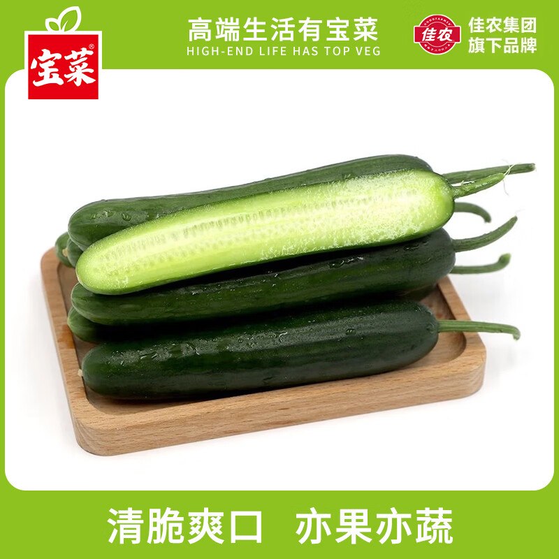 15.9元 宝菜 荷兰山东小黄瓜净重2.8-3.2斤(15-20根)