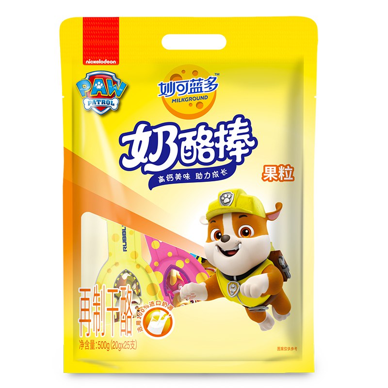 妙可蓝多儿童奶酪棒果粒味500g高钙健康休闲零食