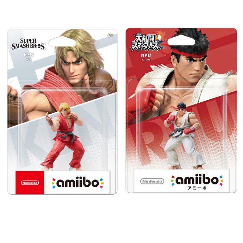 amiibo 街头霸王 正版手办 街霸 日本 任天堂ns配件模型人偶隆 肯51.99元