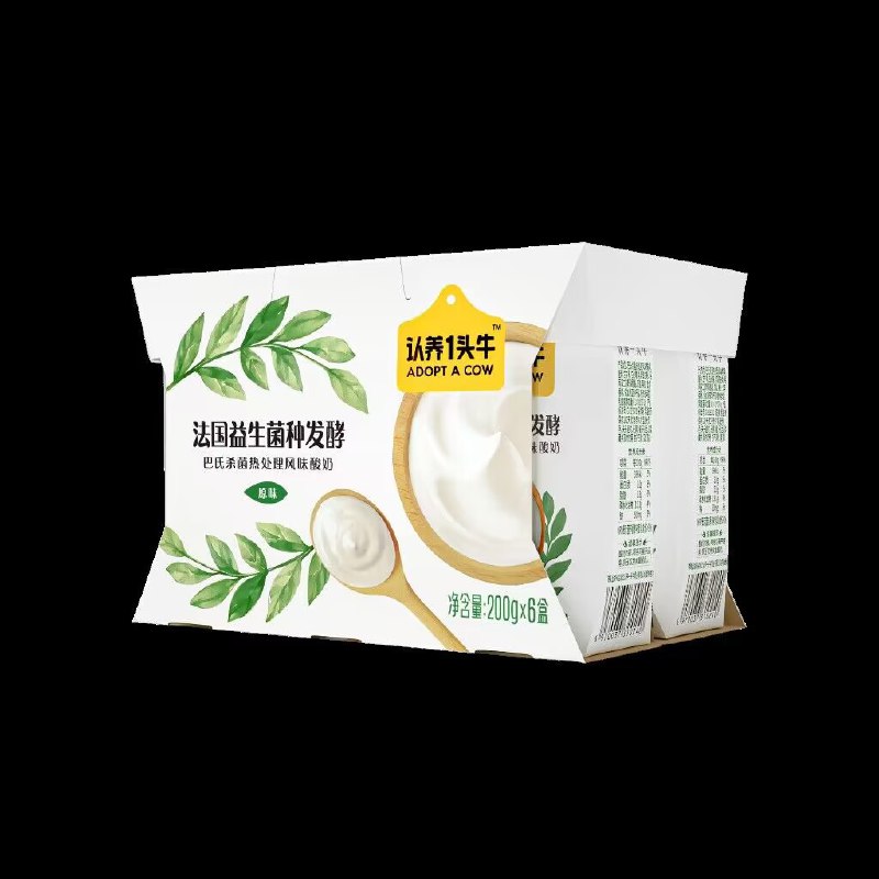 19.9元【好食期超市旗舰店】认养一头牛法式酸奶200g*6盒(eZSo2wLpd38)/ CZ11/法式酸奶 生牛乳发酵的很好喝！