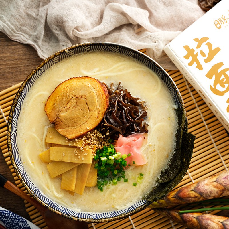 【京东】拉面说招牌日式豚骨叉烧拉面非油炸方便面一人份216.8g/盒