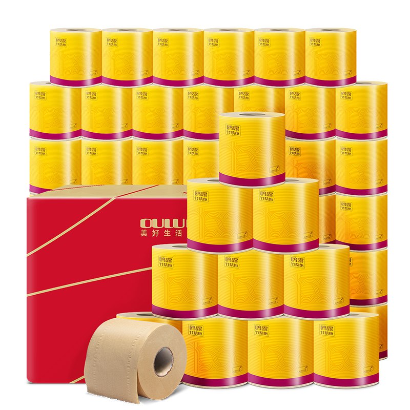 商品下领取158-40券（黑号领不到） 鸥露（OULU）有芯卷纸3层120克*27 买4件到手77.32+运费（有续重） 不算运费的话折合7毛/卷 