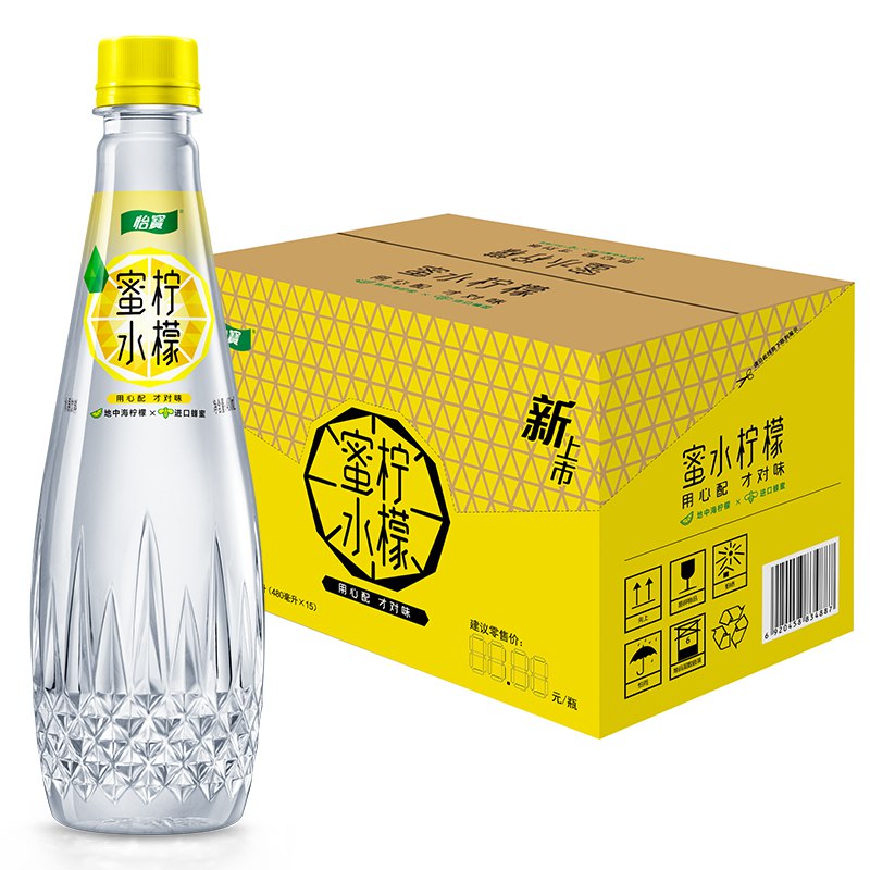 怡宝蜜水柠檬水果饮料480ml 15整箱装（蜂蜜+柠檬果汁饮料）