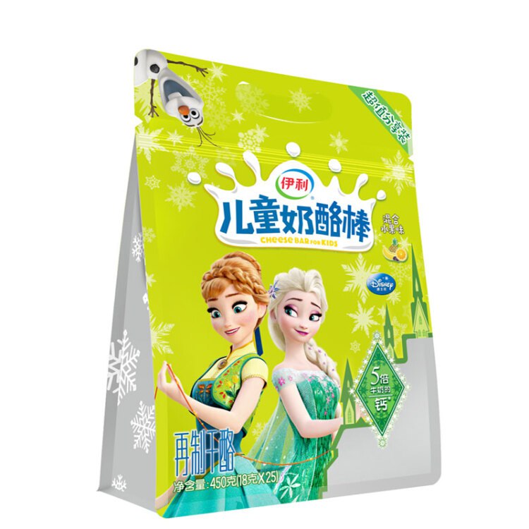 伊利 儿童奶酪棒棒 混合水果味450g（25支装） 迪士尼冰雪奇缘版