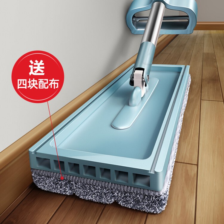 【京东】艺姿免手洗平板拖把，共4块布