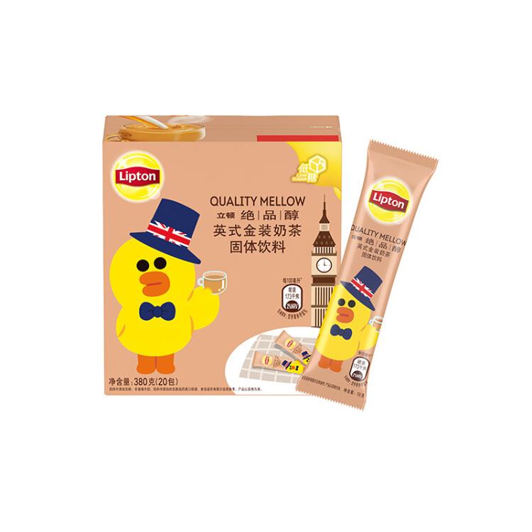 立顿Lipton奶茶英式金装奶茶冲饮饮料20包380g，买2件