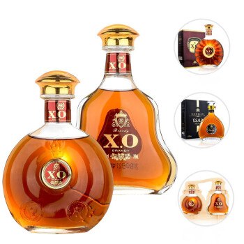 玲珑洋酒 白兰地，700ml2支装 双支手提袋