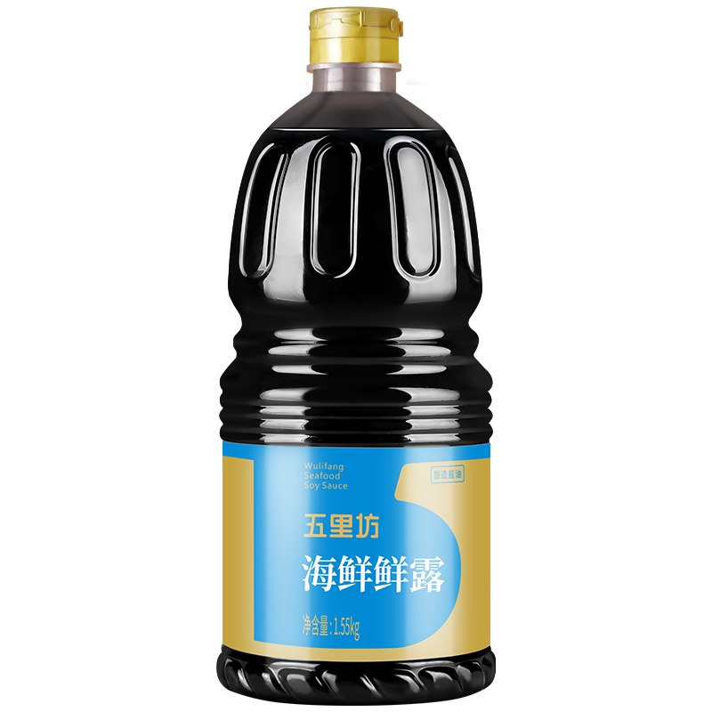 伍裡坊 酱油 五里坊海鲜鲜露生抽酱油 1.55kg