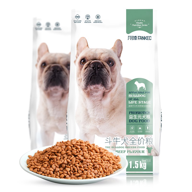 凡可奇狗粮犬粮法斗狗粮1.5kg下12   实付68.4 折合每件5.7