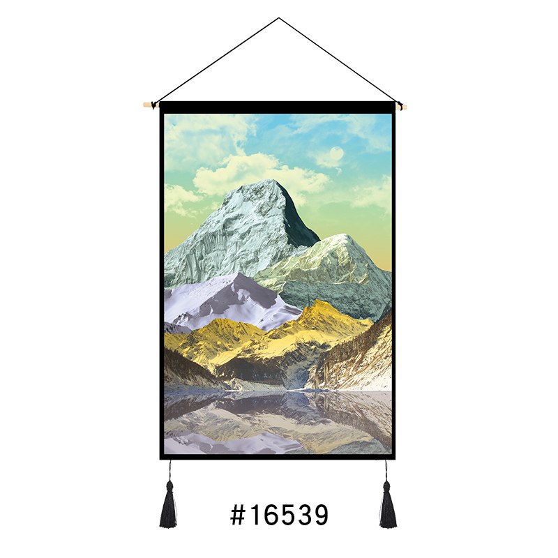【京东】北欧简约玄关走廊墙挂画 五色圣山19.9 
