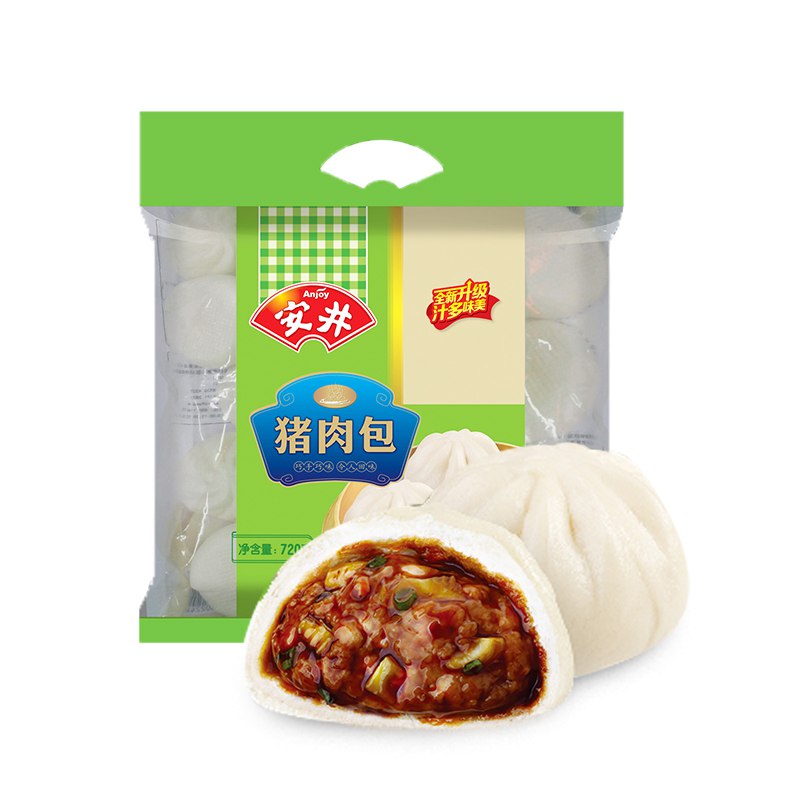 安井 量贩装猪肉包 720g 折9元