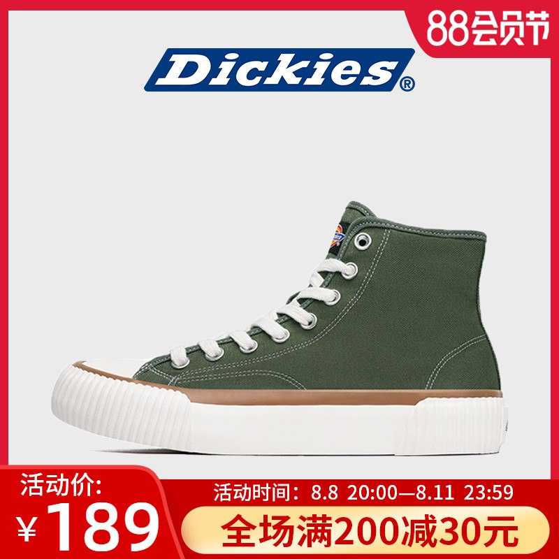 0点开始 99元Dickies高帮帆布鞋男韩版(flIT2HclByO)//