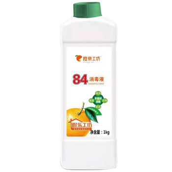【京东自营】橙乐工坊 84消毒液1kg 12.9元 
