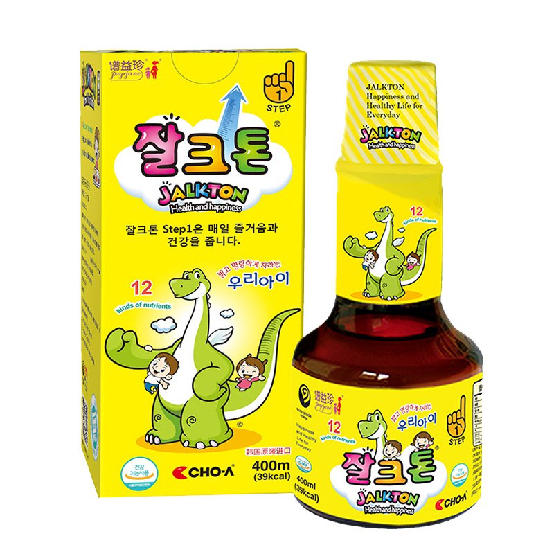 韩国谱益珍(Puyejane)宝宝钙铁镁锌液体复合维生素400ml/瓶 儿童补乳钙维生素d补锌补铁