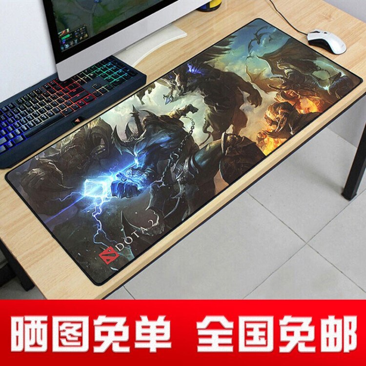 速度！免单！【京东】鑫锐 定制专用LOL吃鸡游戏大号加长网吧桌垫超大号鼠标垫  