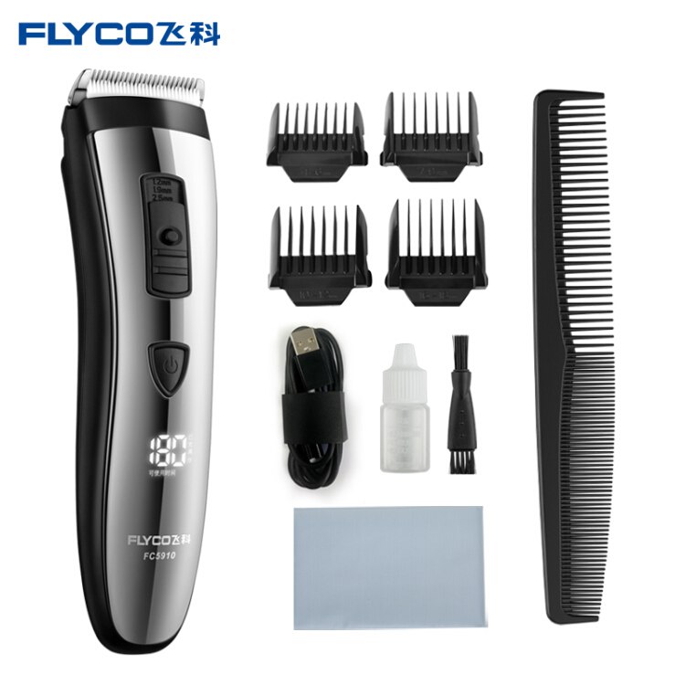 飞科(FLYCO)FC5910 专业电动理发器成人儿童电推剪 剃头电推子 89元