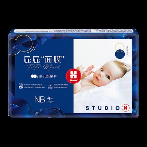 18点好奇 屁屁面膜纸尿裤NB4片【1】