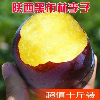 陕西黑布林李子现摘现发黑宝石李子孕妇应季新鲜水果2/5/10斤包邮5.9元