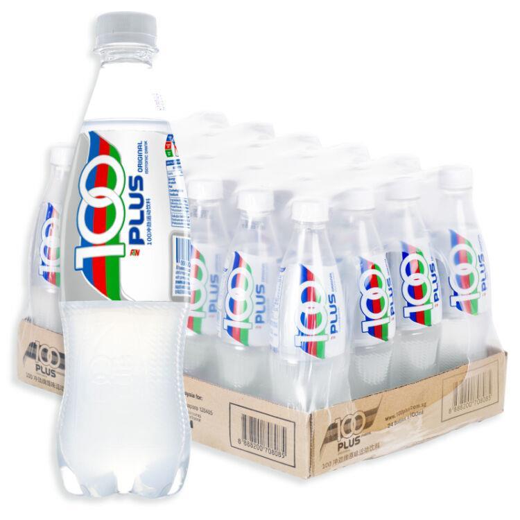 0点可用上面领的169-30券【京东】新加坡100PLUS等渗电解质水 冲劲苏打汽水 运动型饮料500ml*24瓶 原装进口整箱装