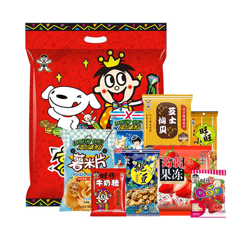 【京东JOY联名款】旺旺 零食大礼包 京爆装 600g