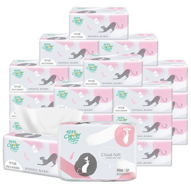 【京东plus】聪妈 云柔臻品系列4层软抽20包*5件 79.15元（15.83元/件）