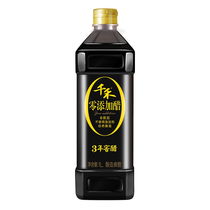 千禾 醋 零添加3年窖醋 酿造食醋 不使用添加剂 1L.