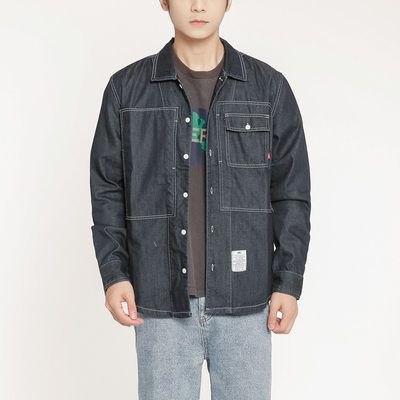 49元 JDS服饰旗舰店韩版简约长袖牛仔衬衫(gWSR2VRvz3H)/