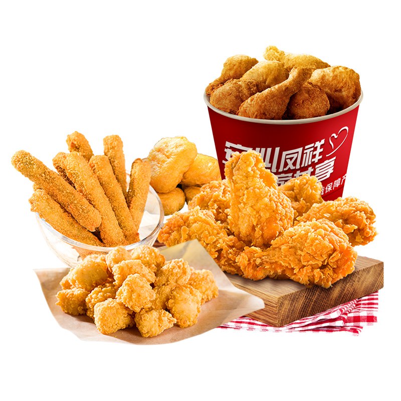 凤祥 炸鸡家庭桶1.9kg 赠凤祥玉米肉饼280g