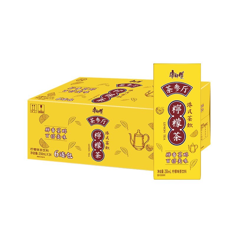 康师傅茶参厅柠檬茶250ml 24盒某东29.9