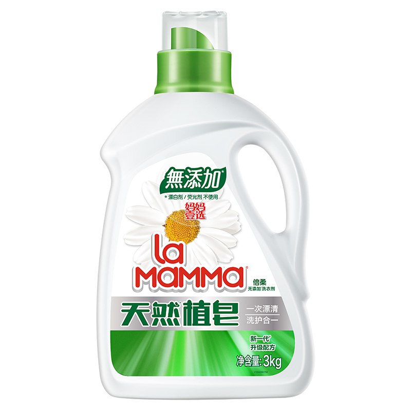 妈妈壹选天然皂液植物萃取母婴可用倍柔洗衣液3kg
