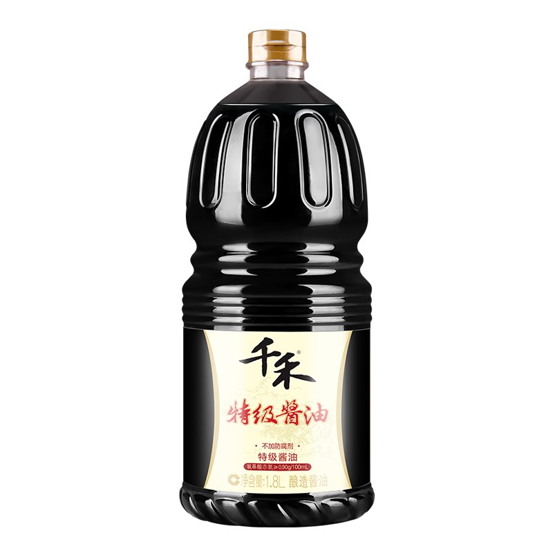【京东】千禾 酱油 特级酱油 不加防腐剂 1.8L