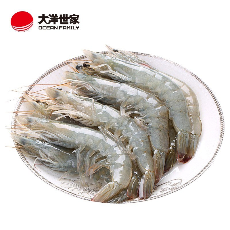 原装进口厄瓜多尔白虾 2kg 